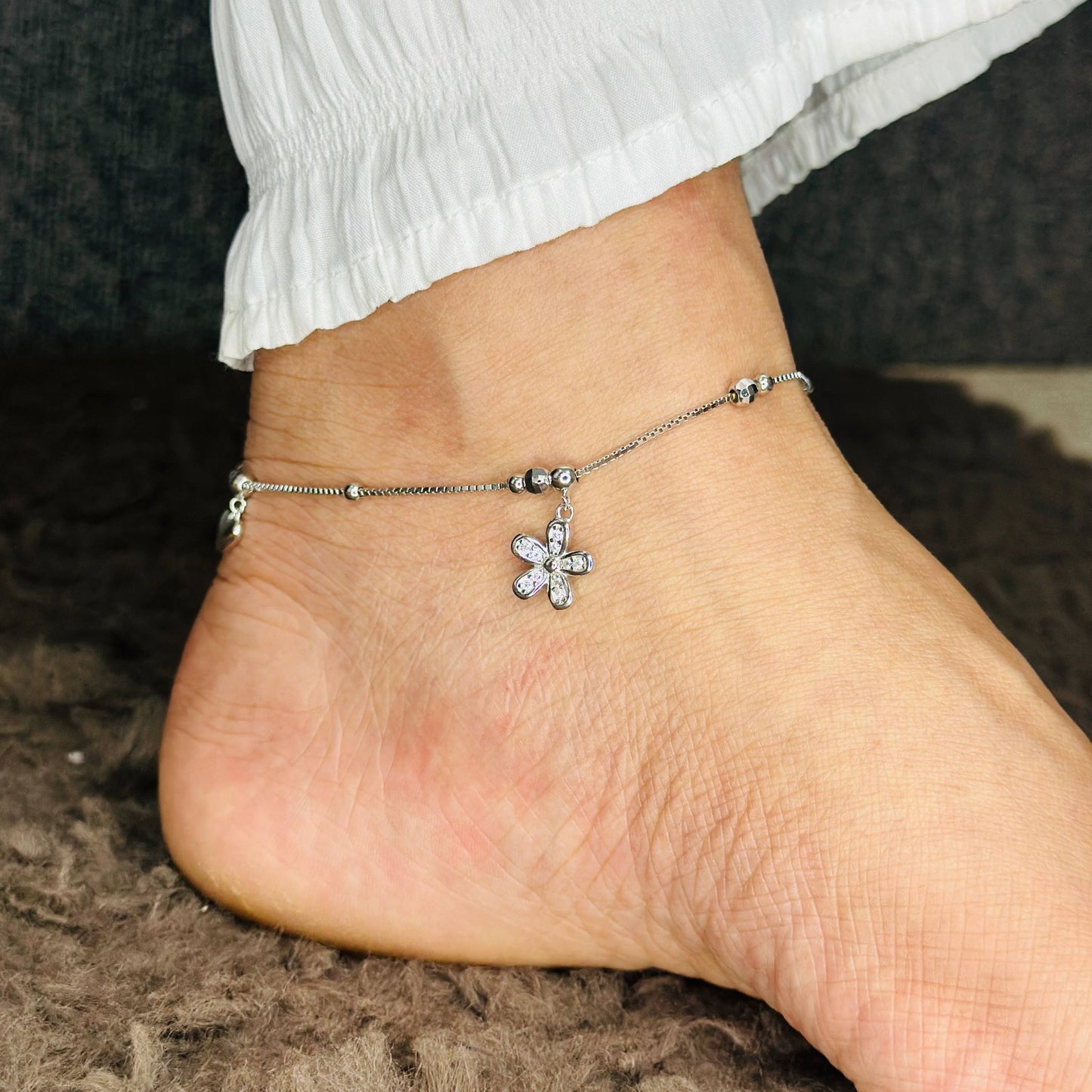 Elara Shine – 925 Silver Anklet