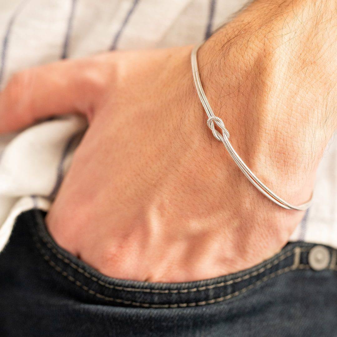 Eterna Knot Love Couple Bracelet-925 Sterling Silver