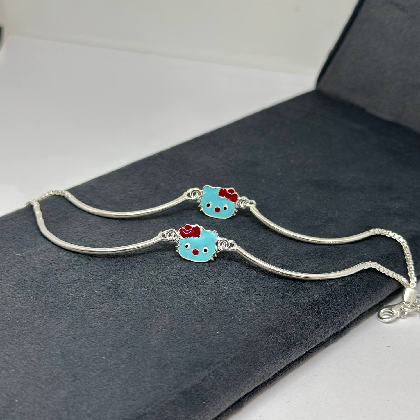 Hello Kitty Silver Charm Kids Bracelet