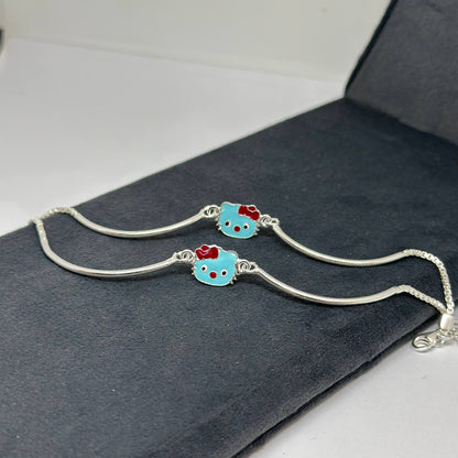 Hello Kitty Silver Charm Kids Bracelet