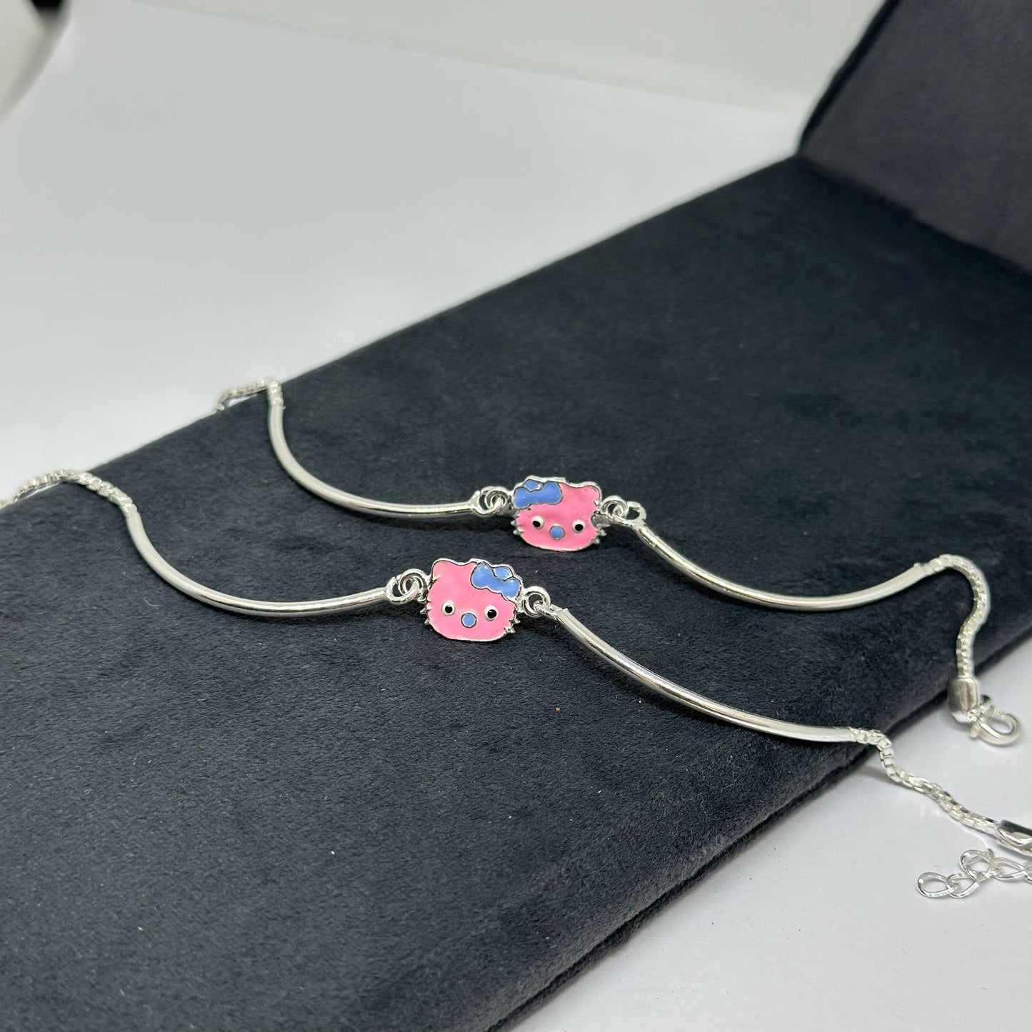 Hello Kitty Silver Charm Kids Bracelet