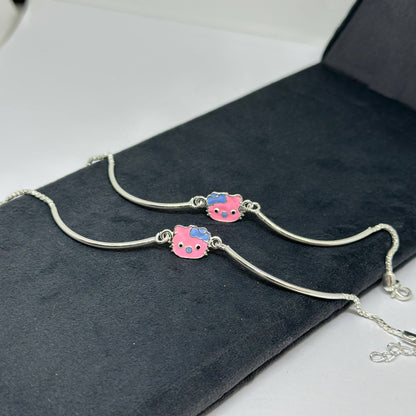 Hello Kitty Silver Charm Kids Bracelet