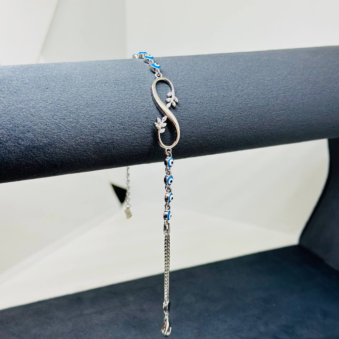 Infinity Blossom Evil Eye Bracelet