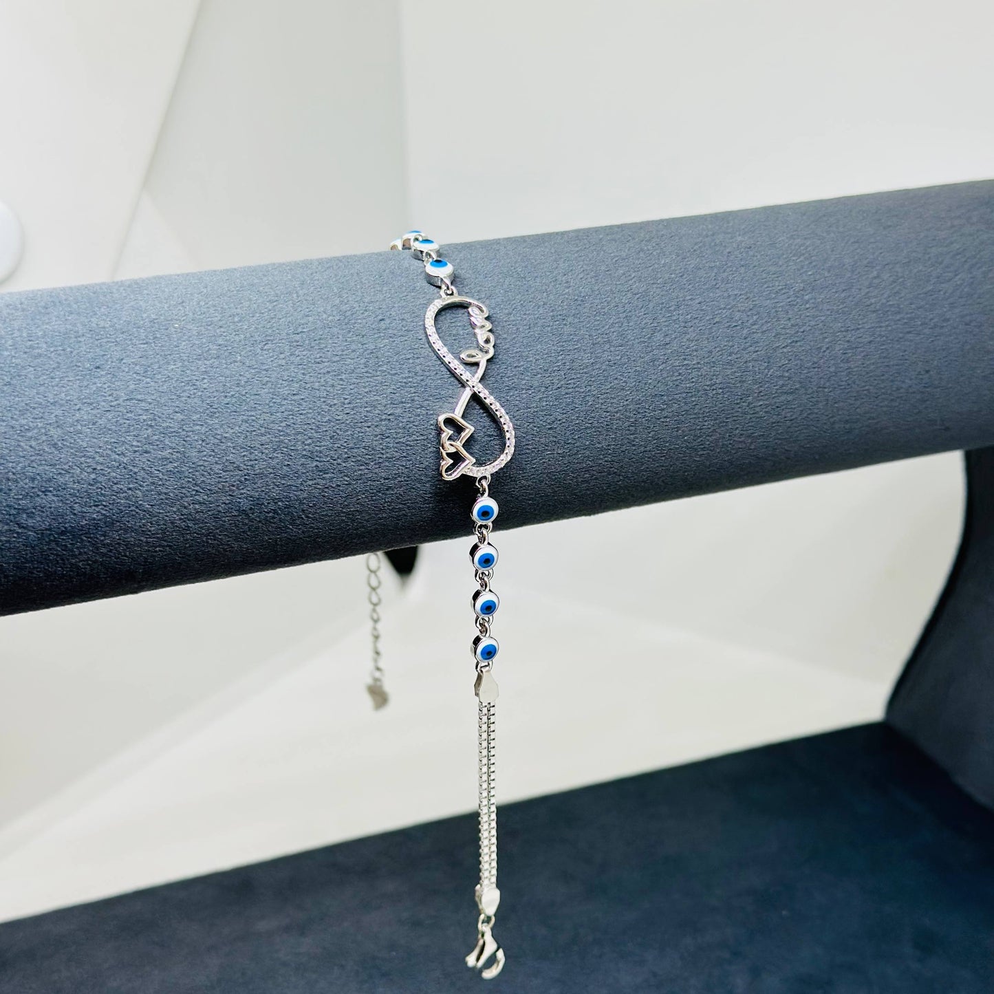 Infinity Heart Evil Eye Bracelet