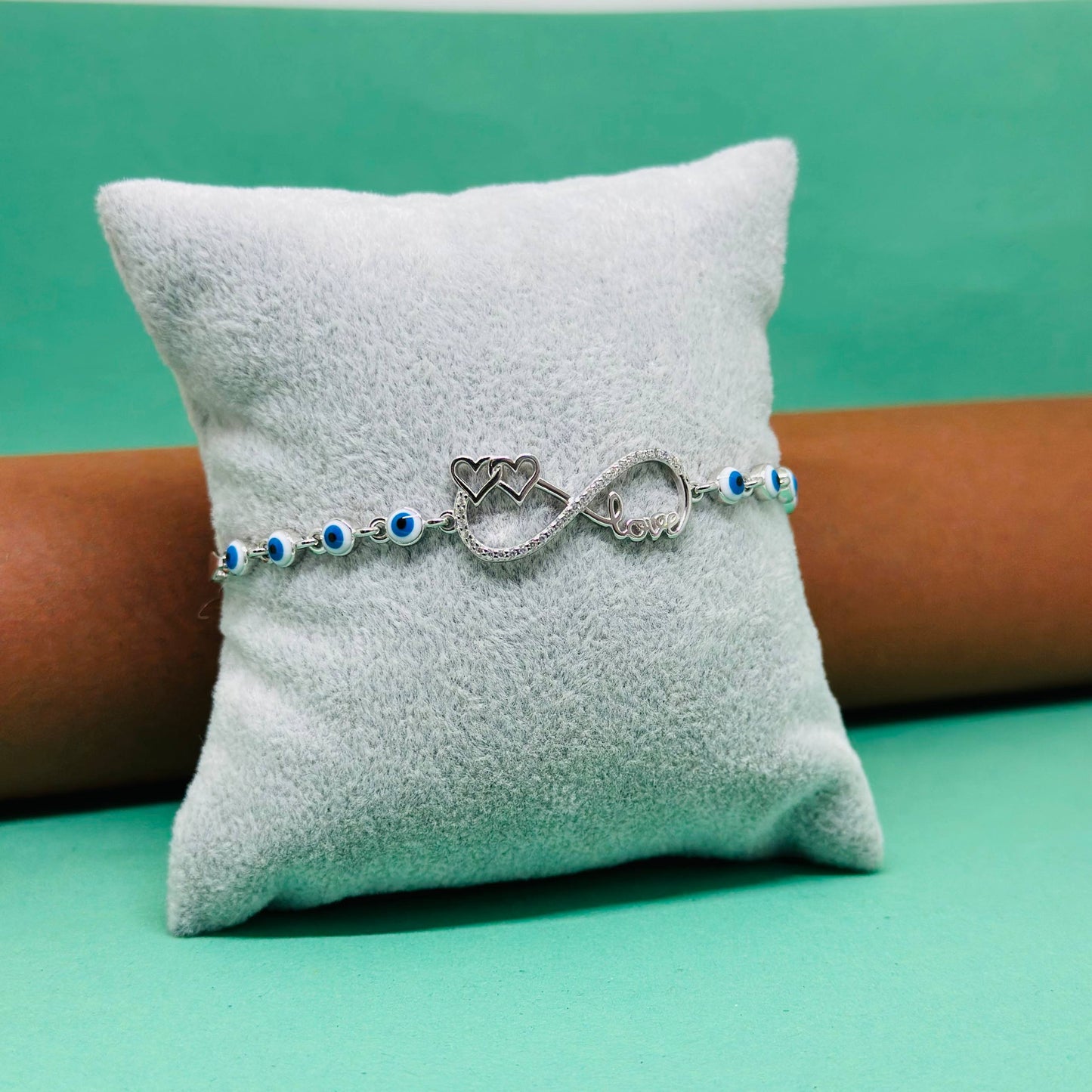 Infinity Heart Evil Eye Bracelet