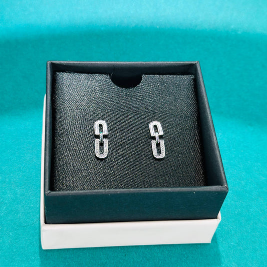 🔗 Linked Luxe 925 Silver Earrings