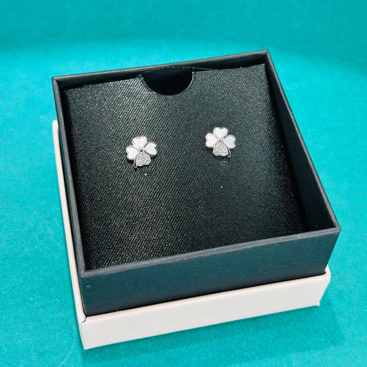 Clover Charm Studs