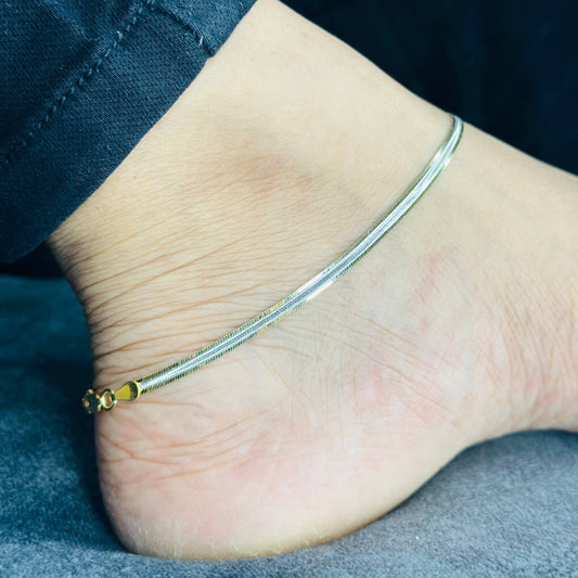 Dual Shine Sleek Anklet