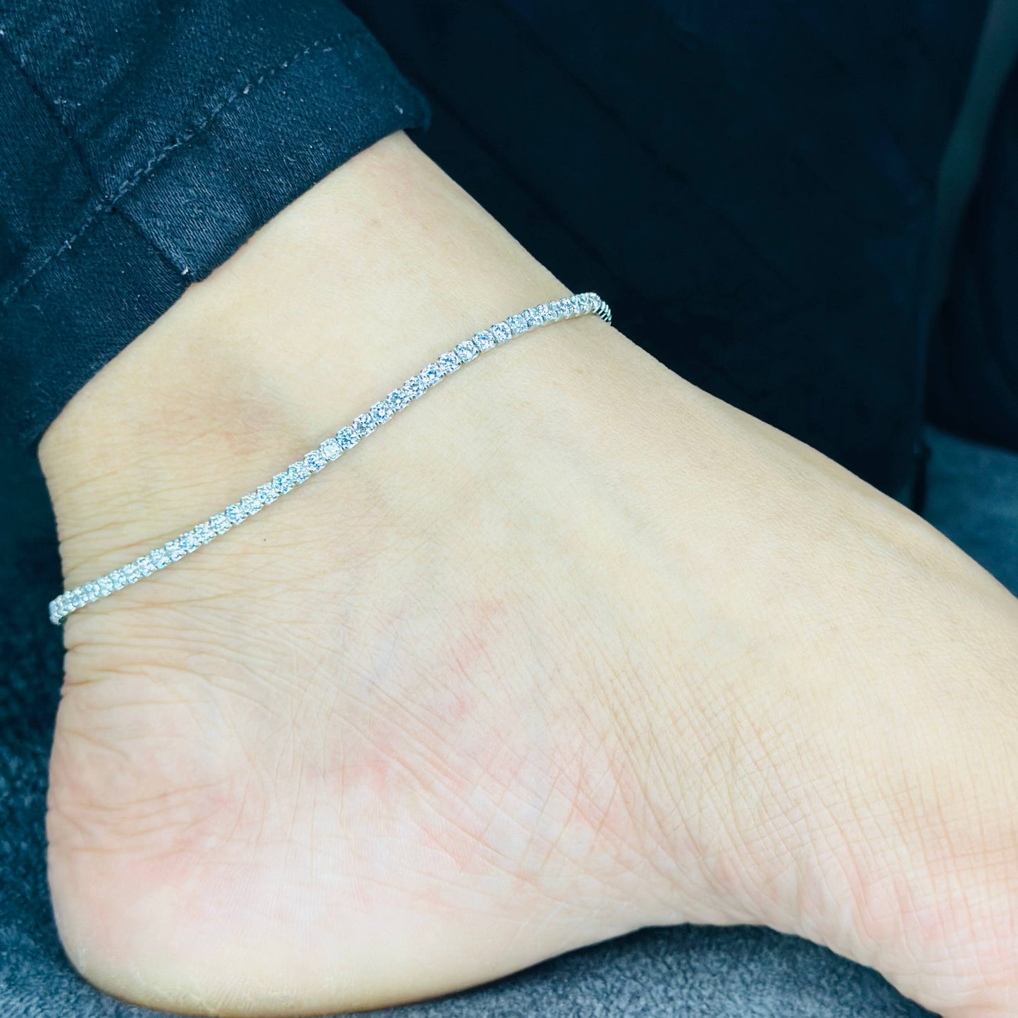 “Eterna Shine 925 Silver Anklet”