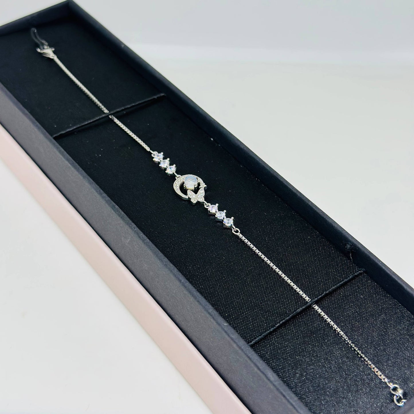 Lunar Glow 925 Silver Bracelet