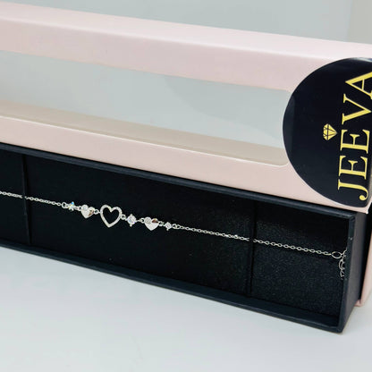 “Eternal Heart 925 Silver Bracelet”