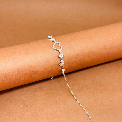 “Eternal Heart 925 Silver Bracelet”