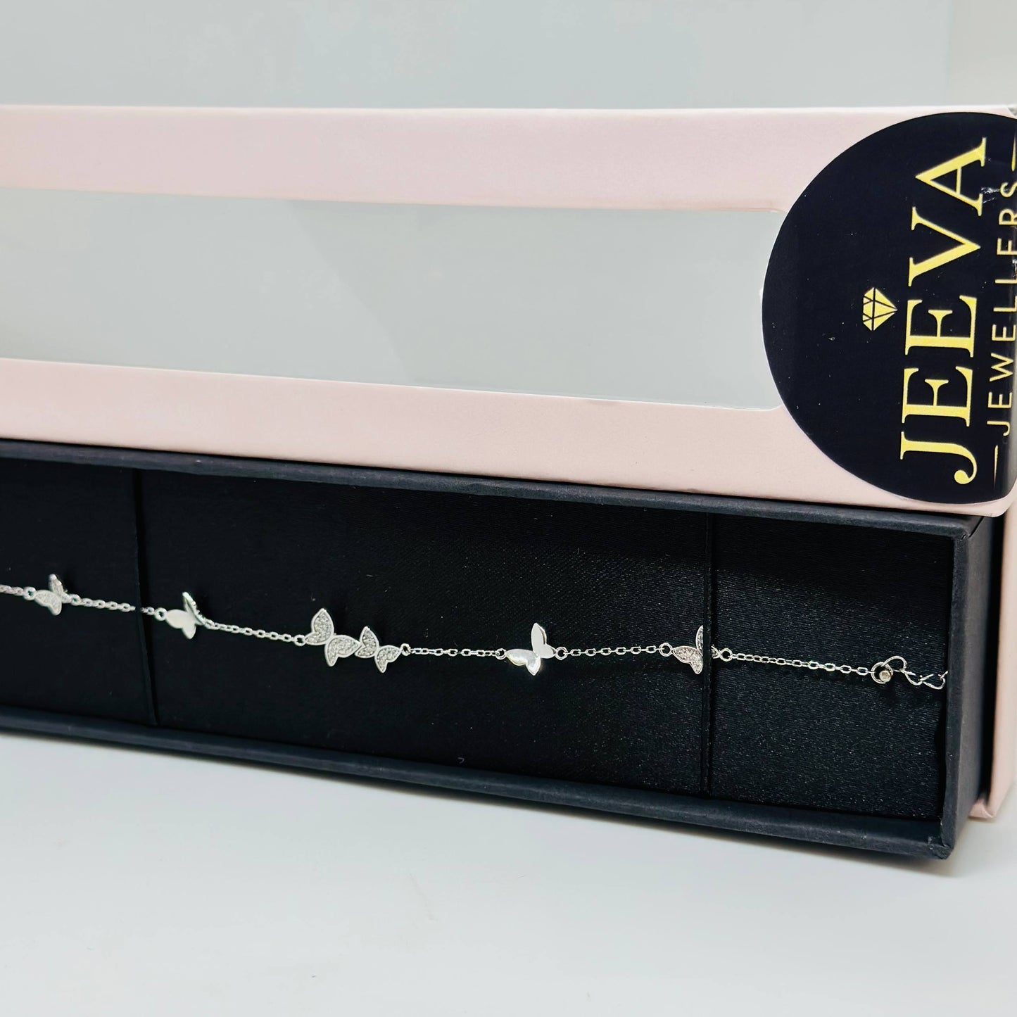 Flutter Charm 925 Silver Bracelet