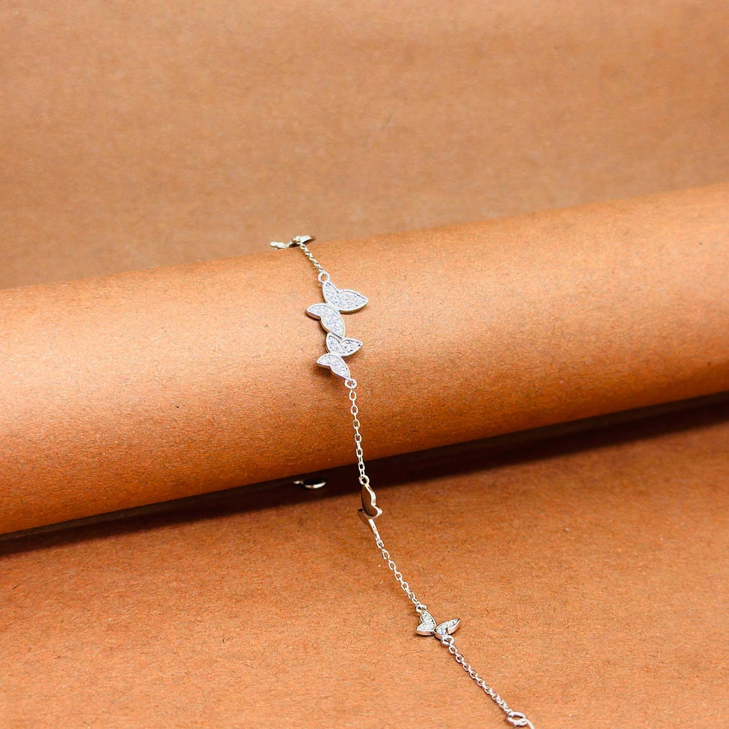 Flutter Charm 925 Silver Bracelet