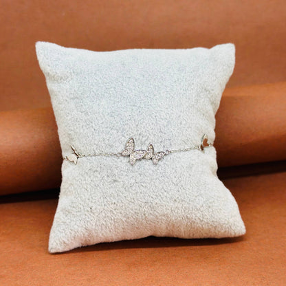Flutter Charm 925 Silver Bracelet