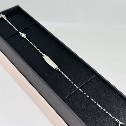 💙 Aegis Evil Eye 925 Silver Bracelet