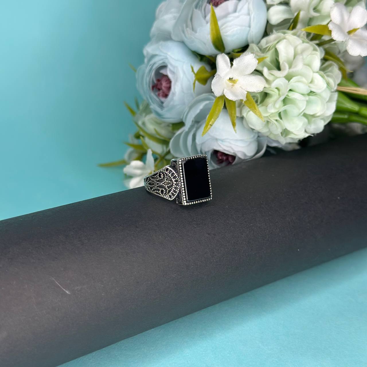 925 Silver Onyx Majesty Ring