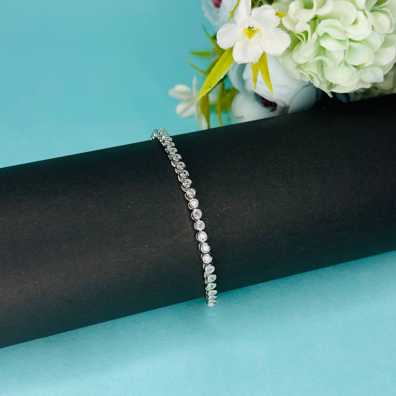 925 Silver CZ Tennis Bracelet