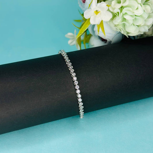925 Silver CZ Tennis Bracelet