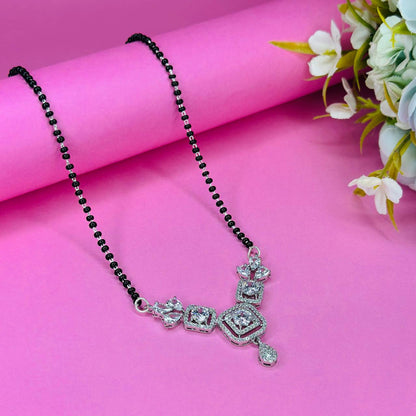 925 Sterling Silver CZ Diamond Mangalsutra