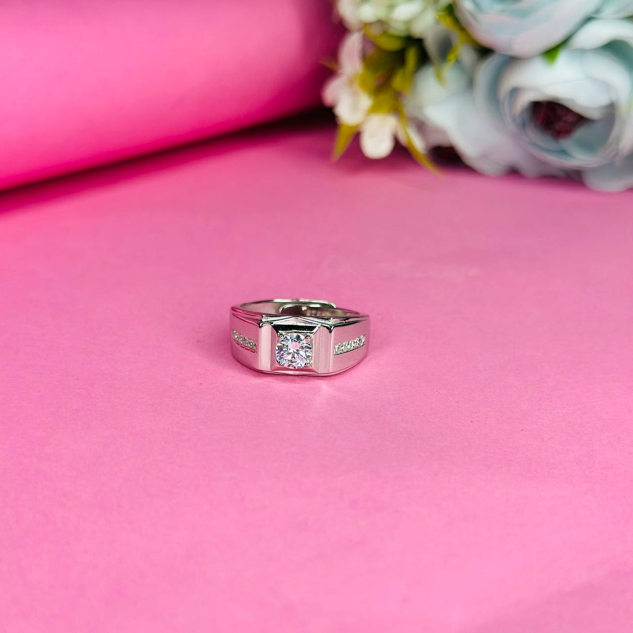 Titan Shine 925 Silver Adjustable Ring