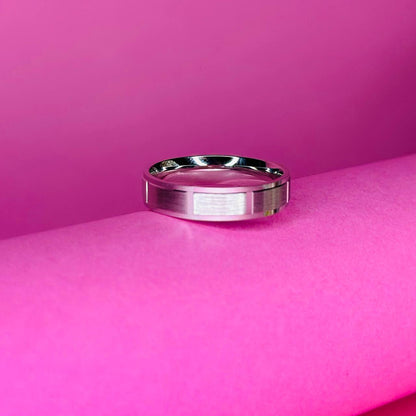 "Urban Matte Silver Band"