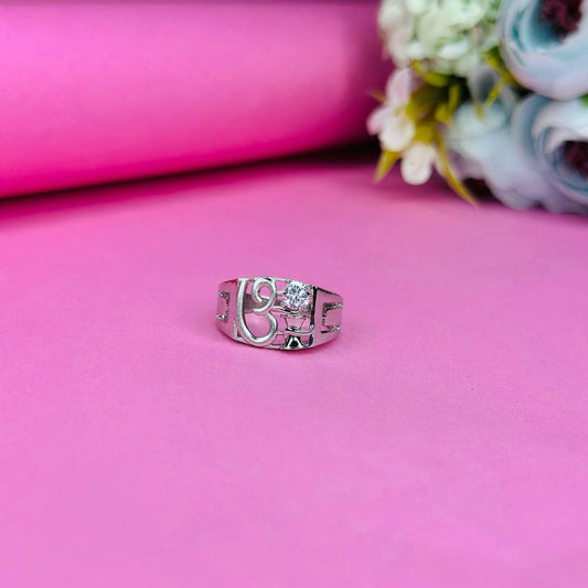 Divine Om 925 Silver Men's Ring