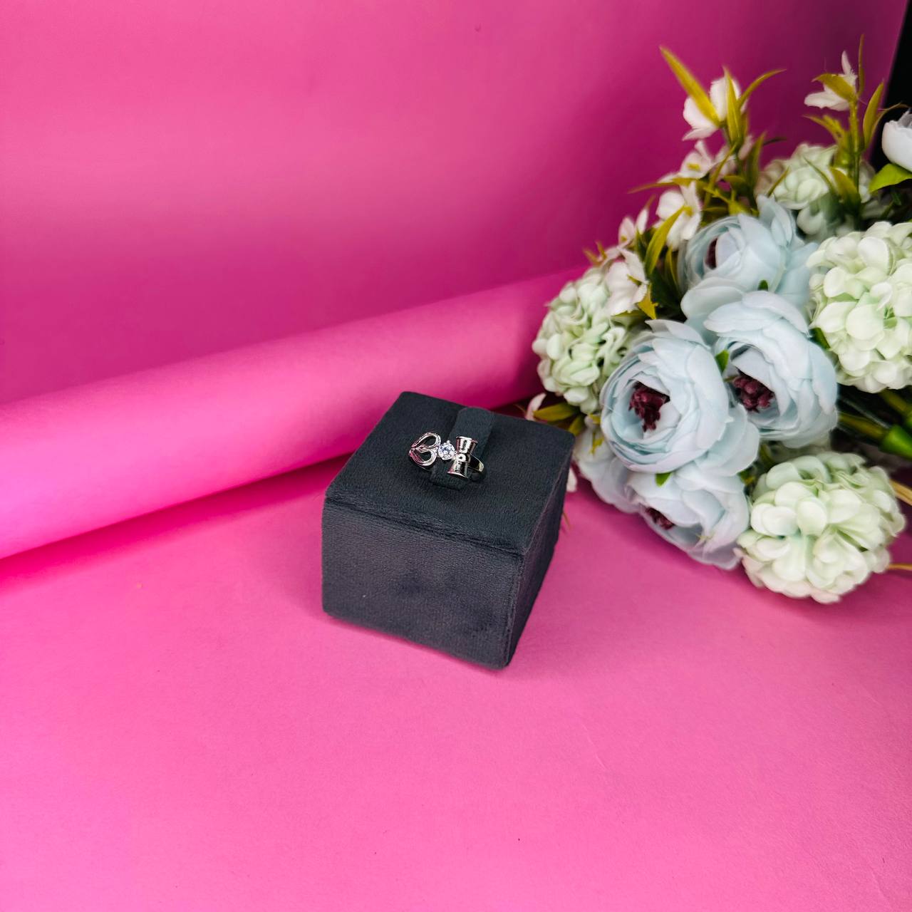 Trishakti 925 Silver Om Ring for Women