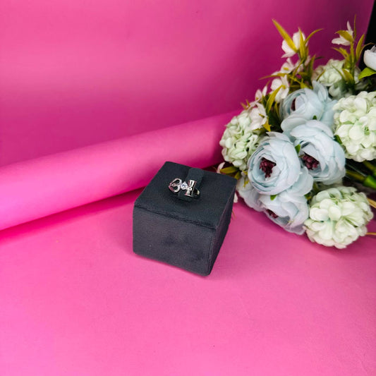 Trishakti 925 Silver Om Ring for Women