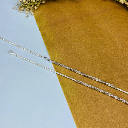 Sterling Silver Classic Link Chain Anklet